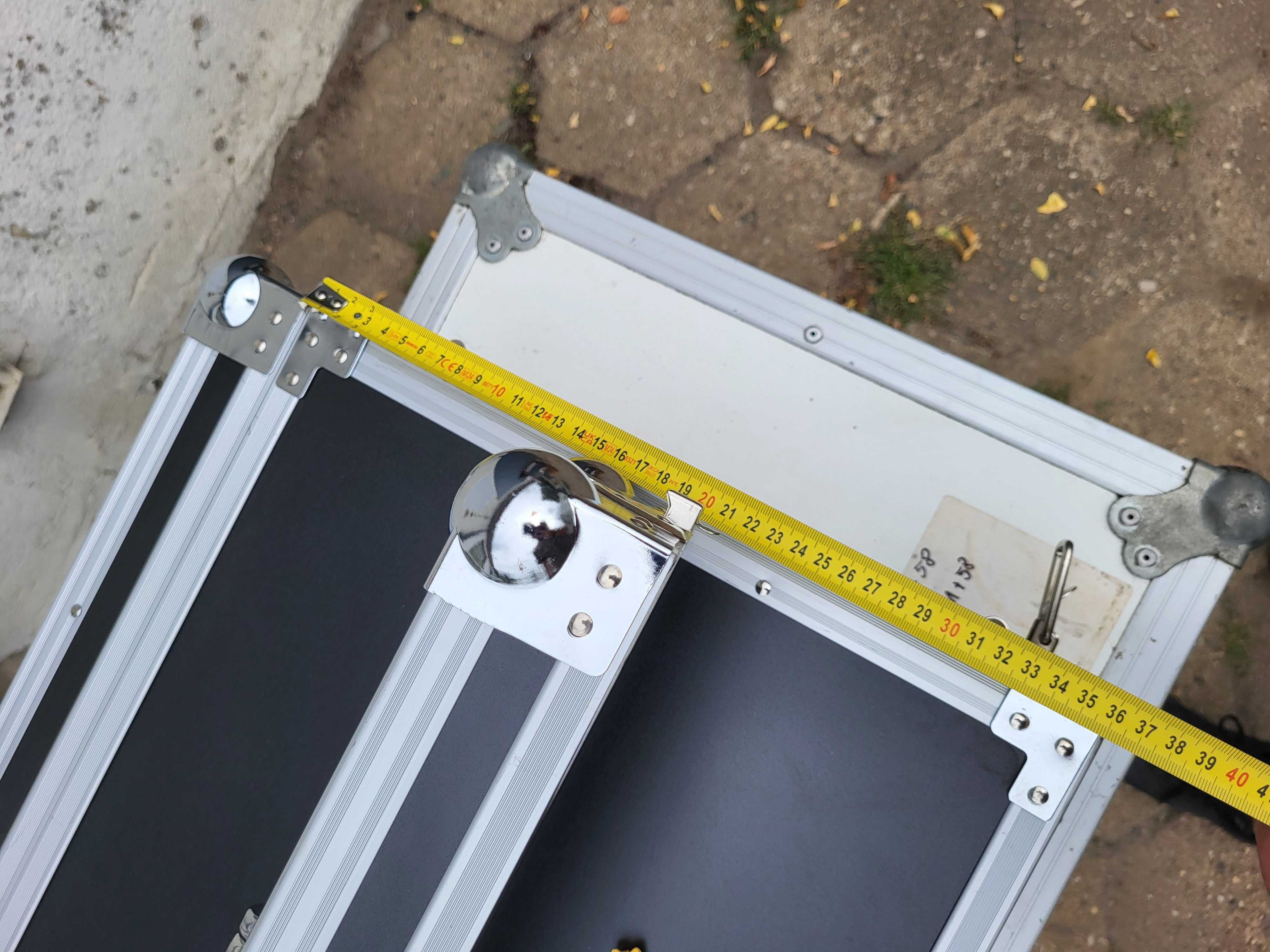 RACK 2U 1x szyna 39cm do klapy case  flightcase, kejs FAKTURA 2