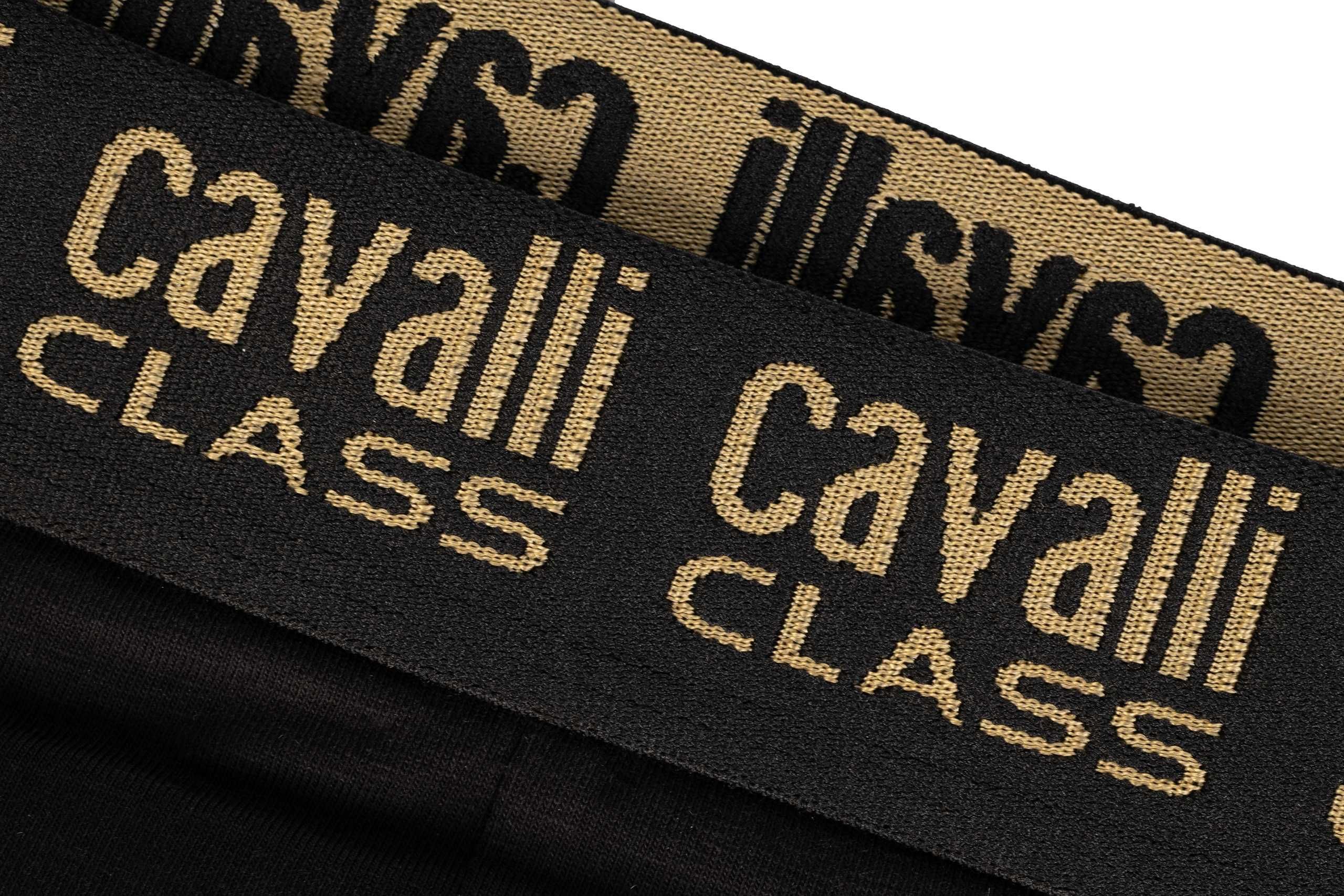 CAVALLI CLASS slipki 2 PAK majtek męskich BLACK