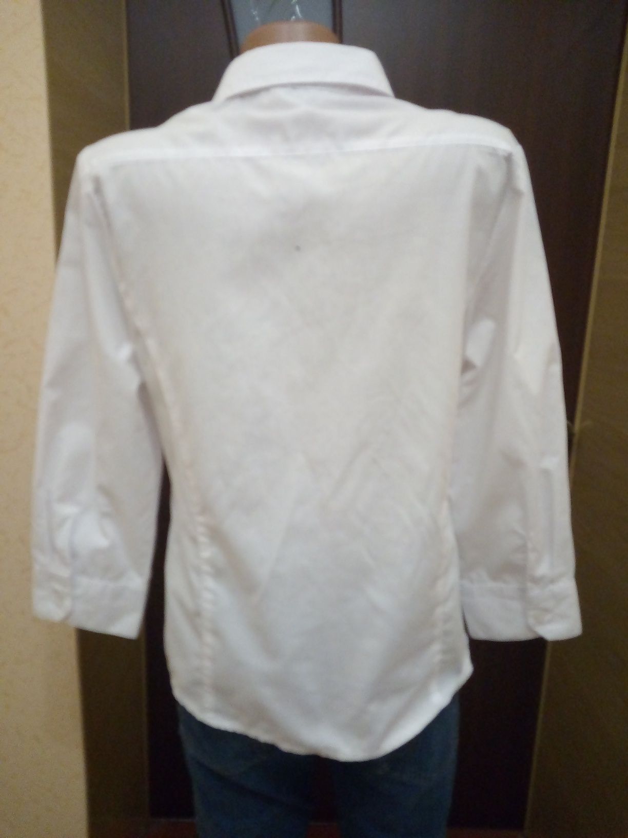 Блузка рубашка белая женская р. 38 Турция