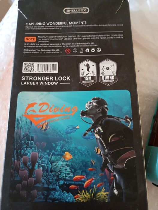 Nowa, Profesjonalna Obudowa Wodoszczelna SHELLBOX E-Diving do Nurkowan