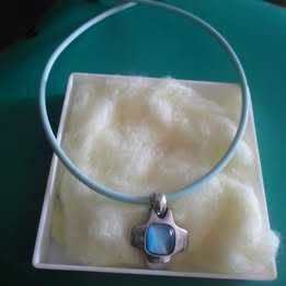 Colar com pendente em prata