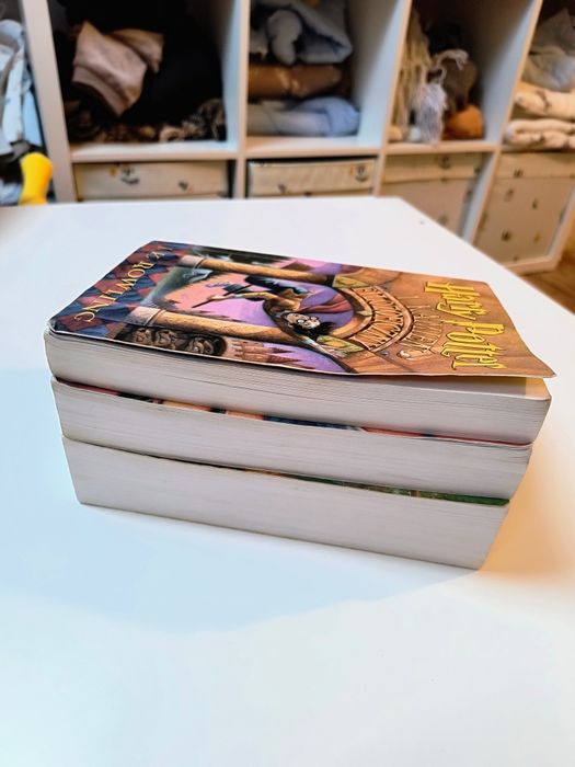 Zestaw książek Harry Potter pierwsze wydanie niepoprawione