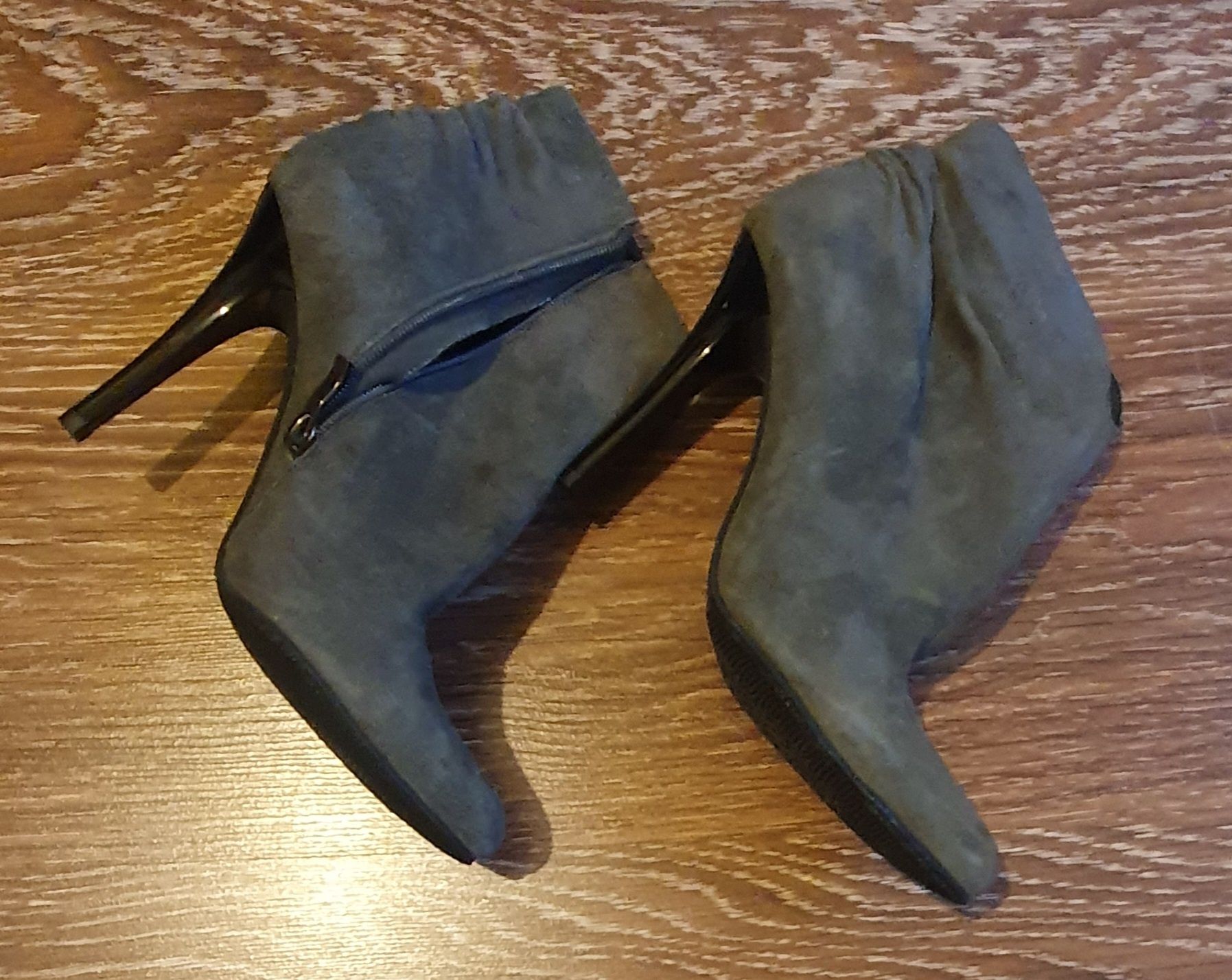 Замшевые женские туфли, батильоны на каблуке / SharMan / 40 р.