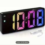 Black Modern LED Digital Bedside Clock