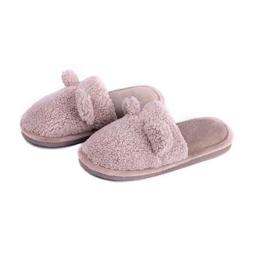 Дитячі кімнатні капці Twins HS Teddi закриті, хутряні, Pink