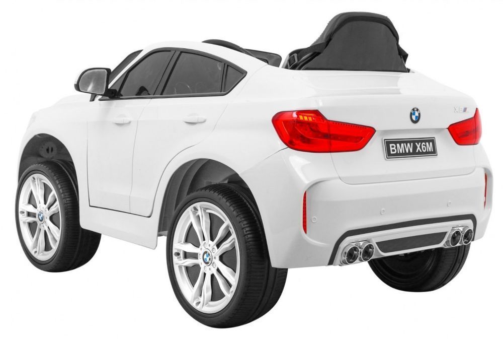 BMW X6M autko na akumulator dla dzieci białe - EkstraZabawki.pl