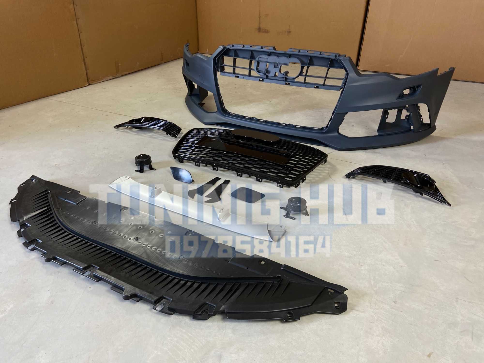 бампер Audi A6 C7 2011-2014 RS передний бампер ауди решетка радиатора