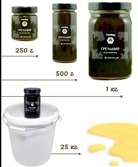 Мед натуральний Акація 25 кг