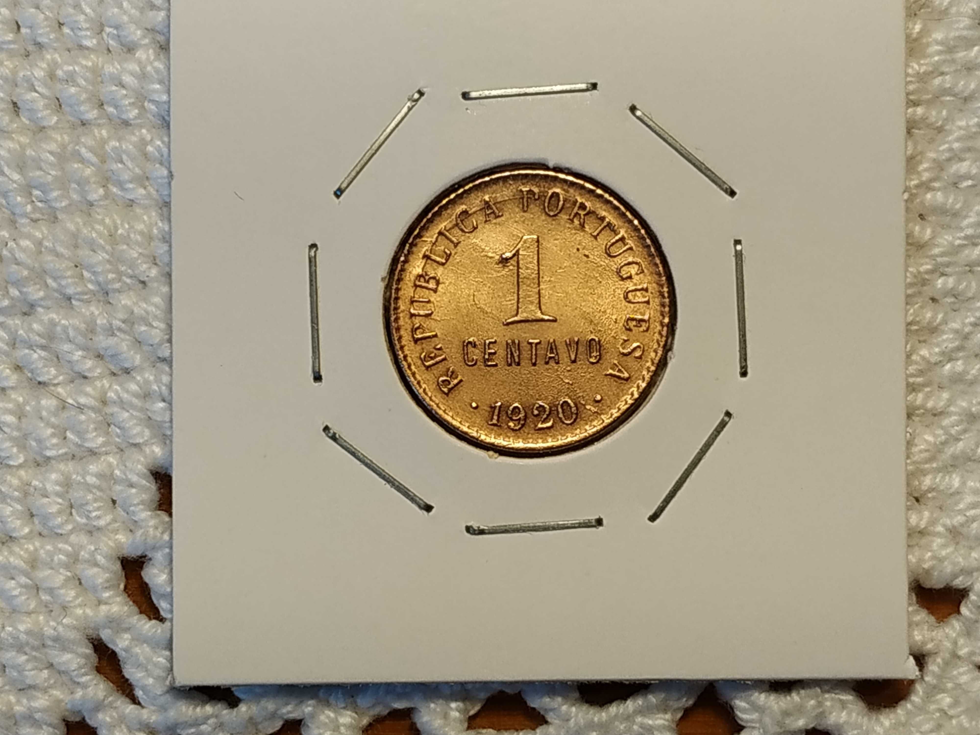 Portugal - moeda de 1 centavo de 1920