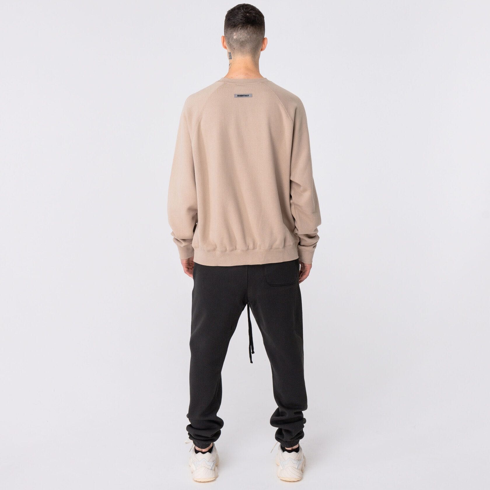 Fear Of God Essentials Crewneck Pullover Sweatshirt Taupe