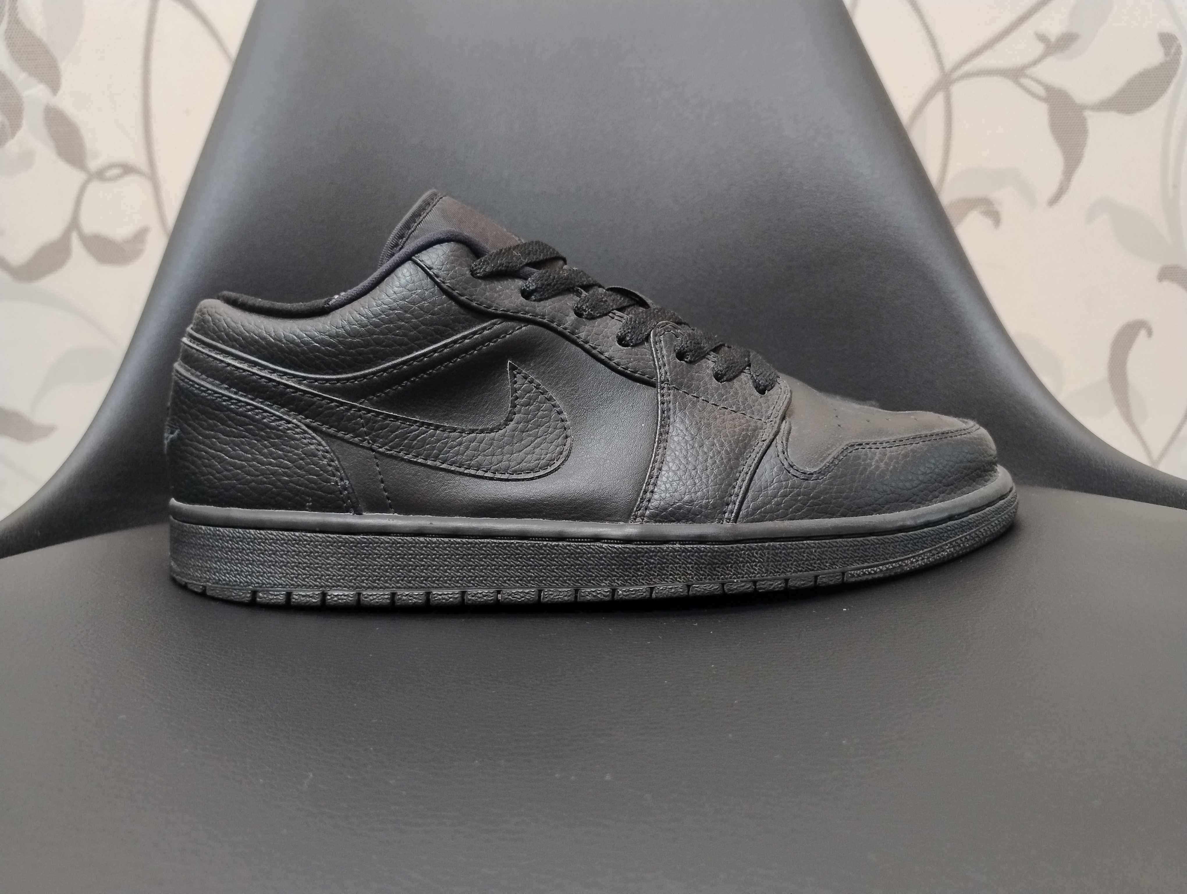 Кроссовки Air Jordan 1 Low Black оригинал