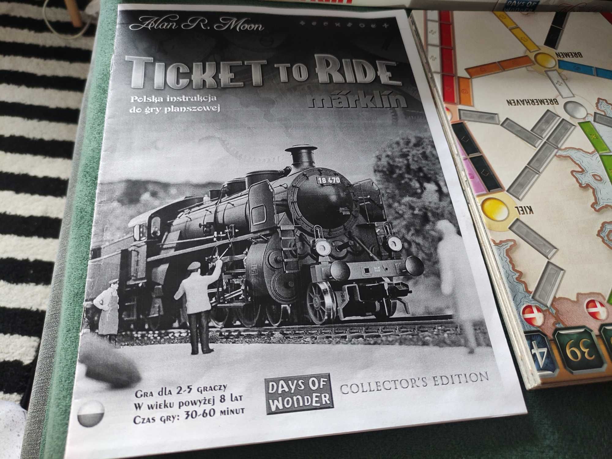 Ticket to Ride Märklin Wsiąść do pociągu wersj DE instrukcja PL Unikat