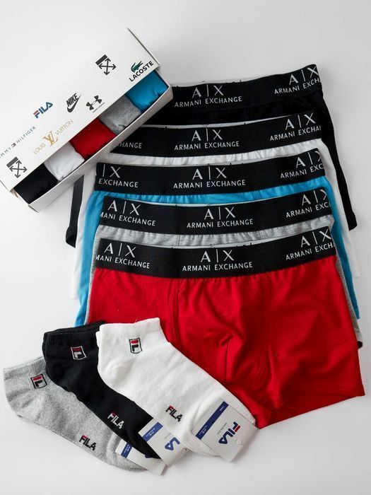 Чоловічі труси Армані. Мужские боксеры Армани, хлопок