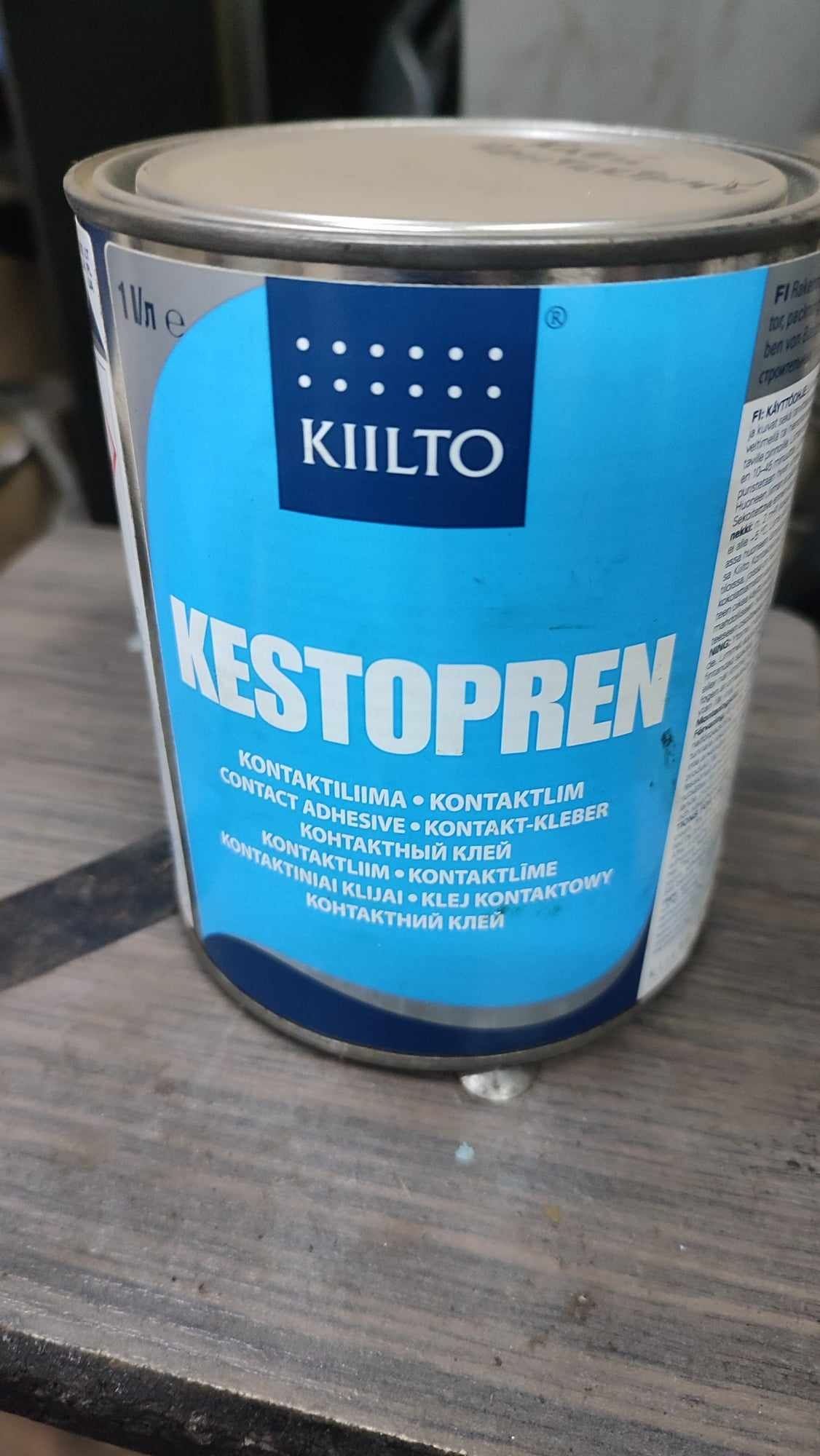 Клей контактний Kiilto Kestopren 1лКлей контактный Kiilto Kestopren 1л