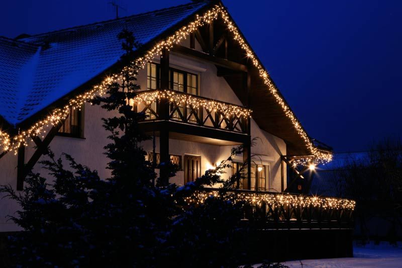 Штора наружная на дом 22,5м (бахрома штора) уличная