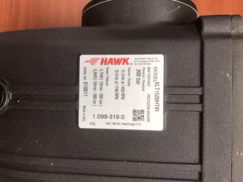 Помпа насос HAWK XLT 1520 HTIR 85 градусов