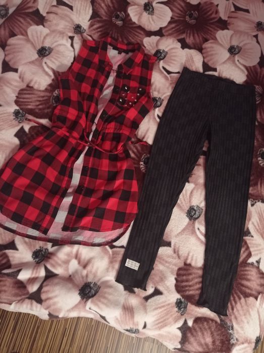 Tunika + Leginsy r. 134 #mikołajki #święta