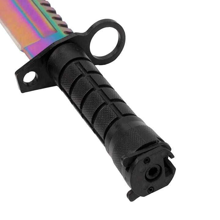 Bagnet m9 CS:GO Rainbow Fade Nóż Taktyczny Survivalowy Wojskowy z Piłą