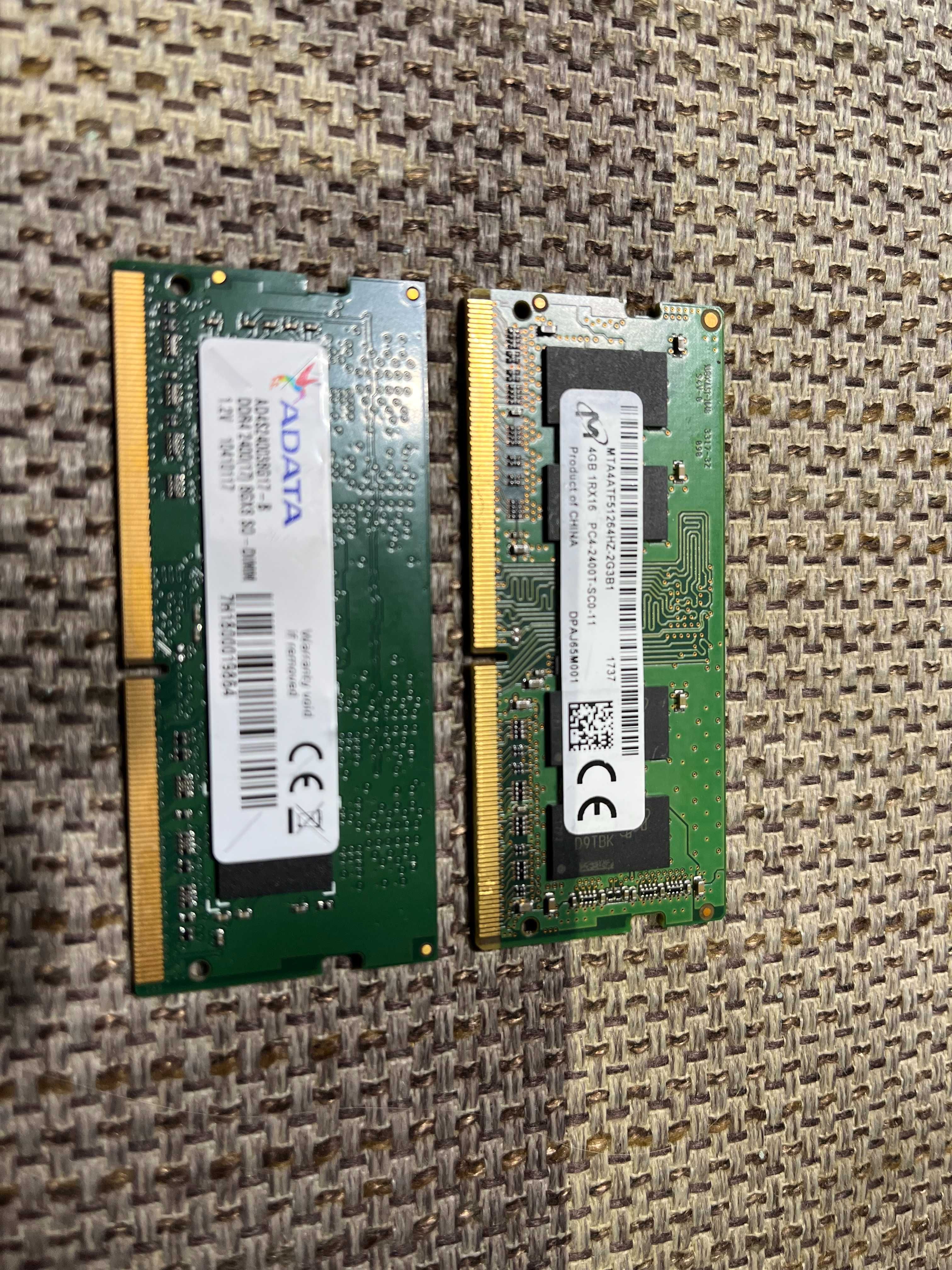Pamięci 4+8GB ddr 4 laptop