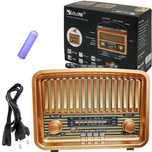 Radio Vintage FM akumulatorowe z Bluetooth USB Złoty