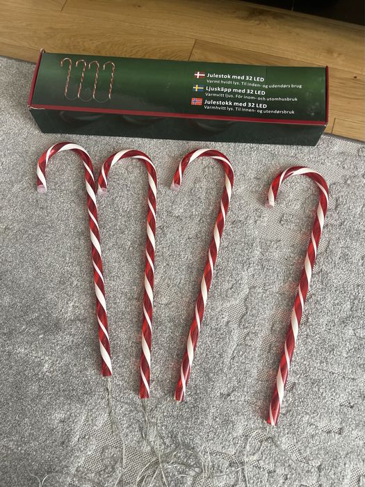 Dekoracja na święta, Laski Cukrowe LED