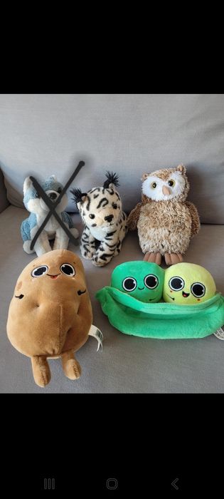 Maskotki, pluszaki różne, bez wilczka