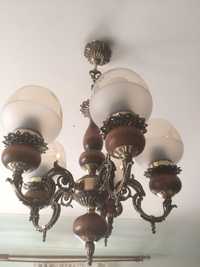Старовинні люстри боронзові на 5 і 3 лампи з Бельгіі