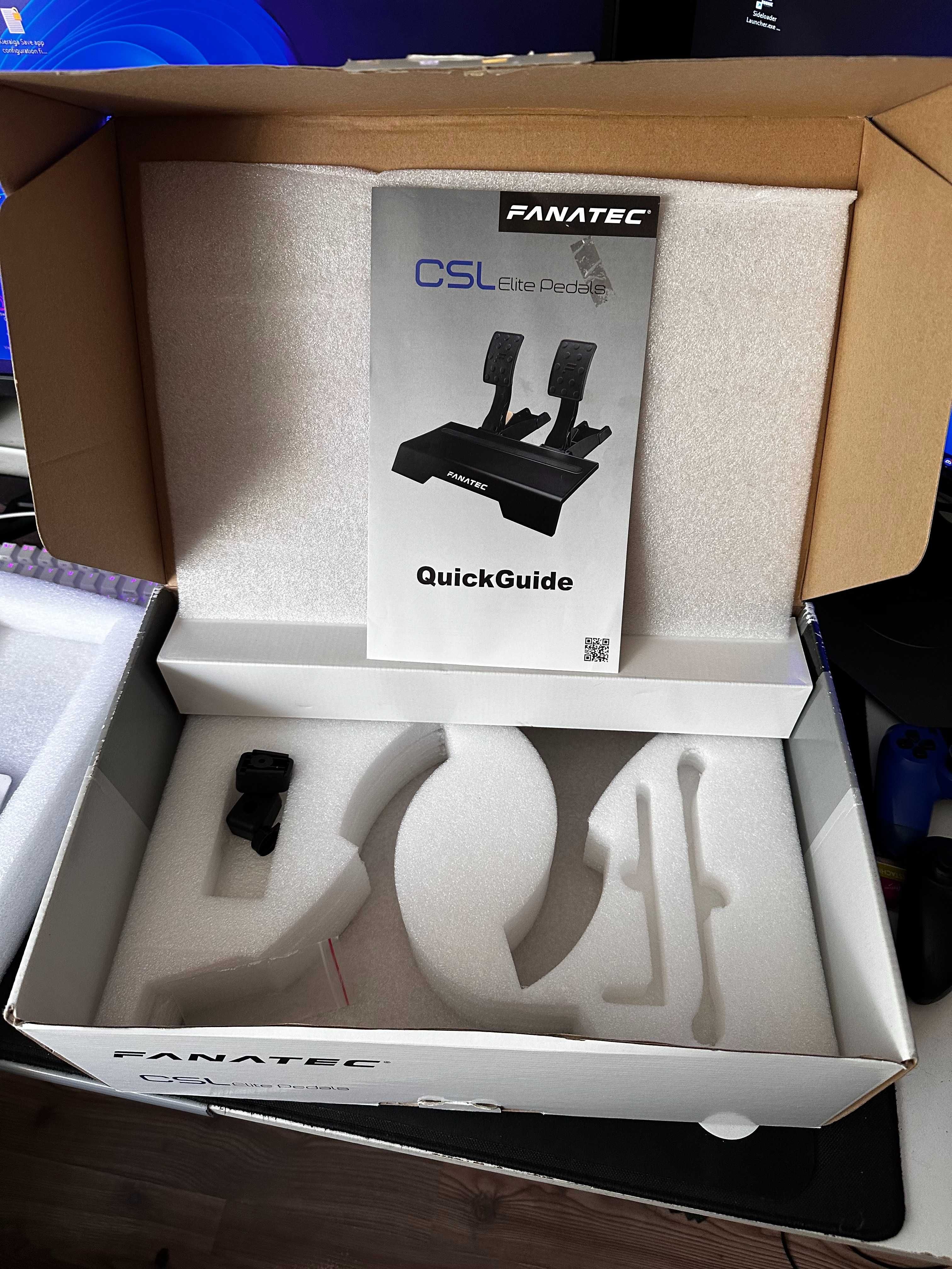 Pedały FANATEC CSL ELITE + Oryginalny Adapter USB Do Komputera