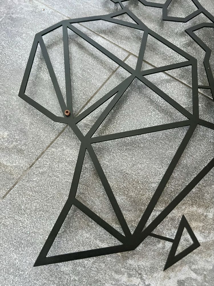 Obraz metalowy mapa świata dekoracja ścienna