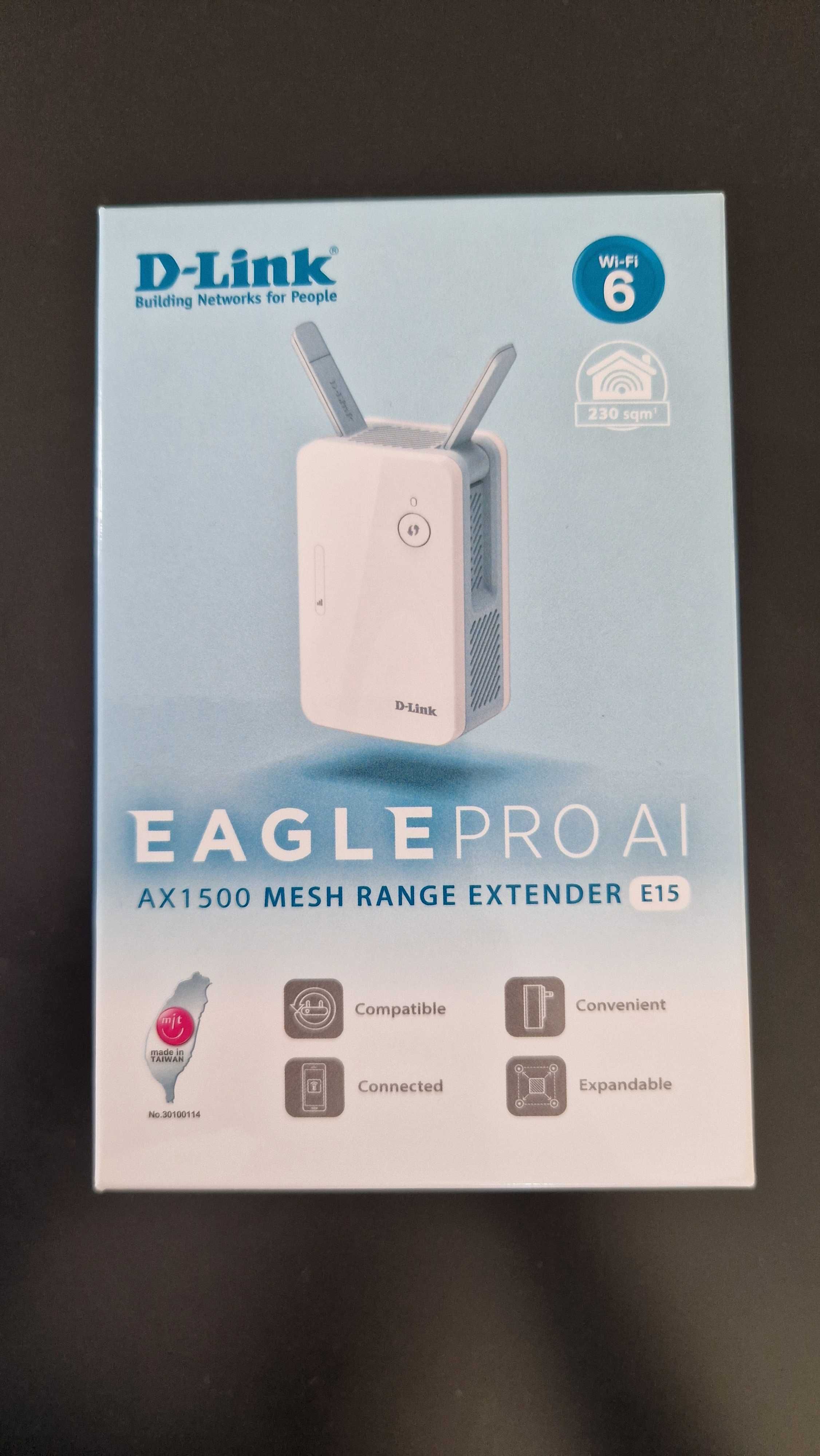 Wzmacniacz sygnału WI-FI 6 D-Link AX1500 EaglePro AI