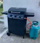 NOWY Duży Grill Gazowy Ogrodowy  - 3 Palniki Wąż Reduktor• GWARANCJA •