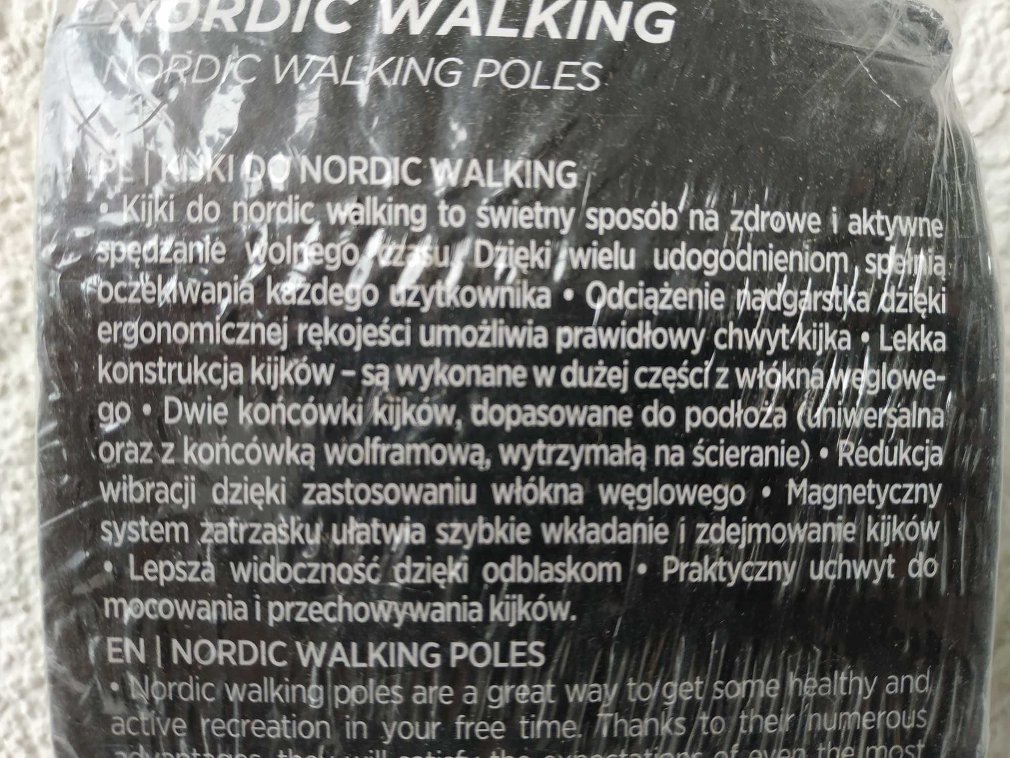Kijki Nordic Walking Seven for 7 carbon kije 120cm - NOWE W-wa Ursynów