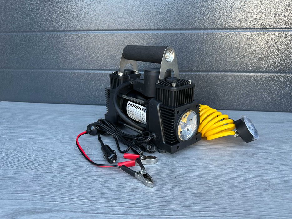 ‼️Двопоршневий компресор‼️ для автомобіля Könner 85 л/хв 10 Атмосфер