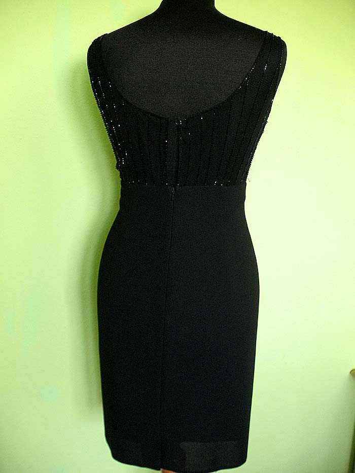 Sukienka - mała czarna - 40 L - biust 90 cm _ Piękna QUO