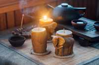 Свечи ручной работы из натурального воска