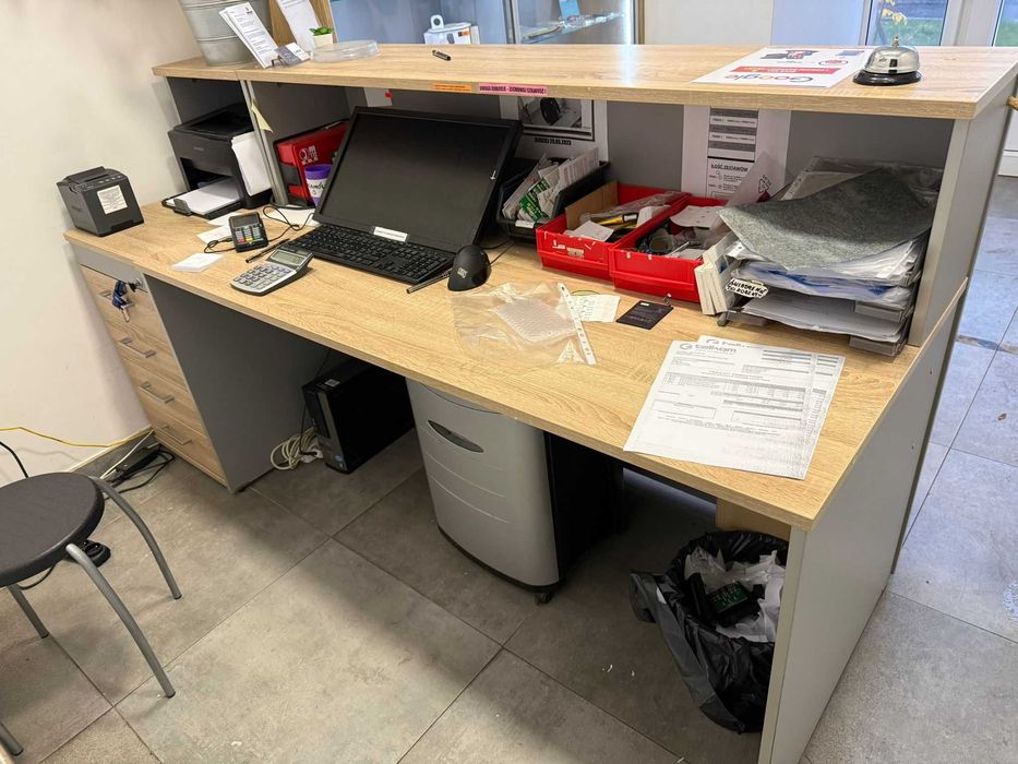 Lada sklepowa kasjerska kontuar kontener biurowy recepcja - idealny