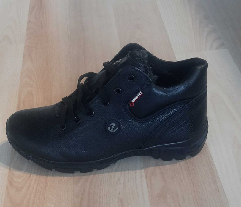 Buty zimowe miejskie skórzane