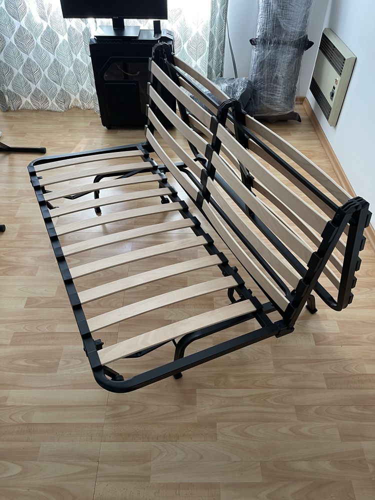 Sofá cama 2 lugares com capa lycksele e 2 almofadas