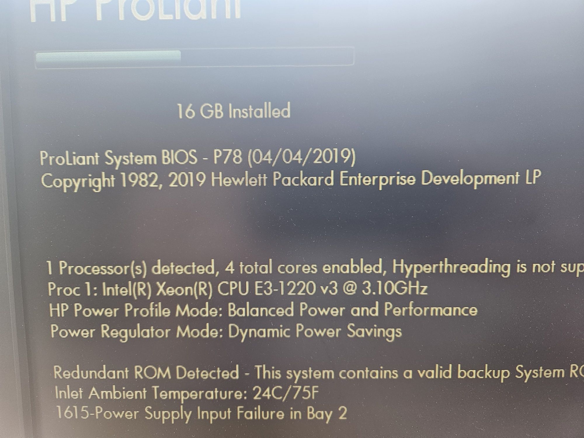 Serwer HP ProLiant ML310e Gen8 v2, 16GB RAM, HDD4x500GB, Win.Serv.2019