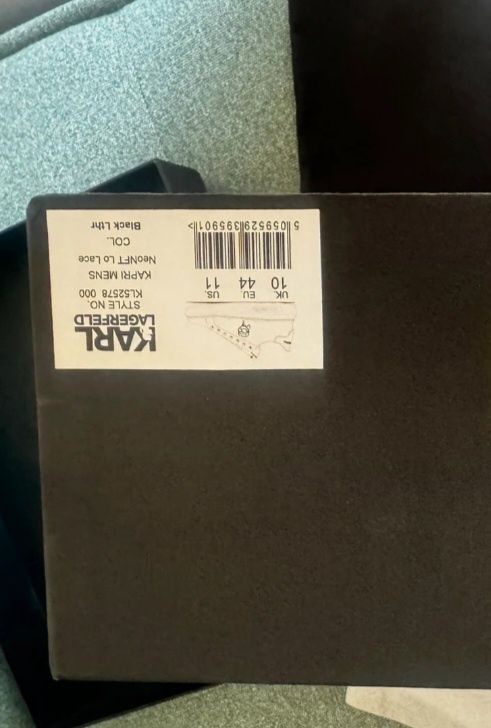 KARL Lagerfeld CAPRI nowe buty męskie R44 czarne sneakersy Tommy Boss