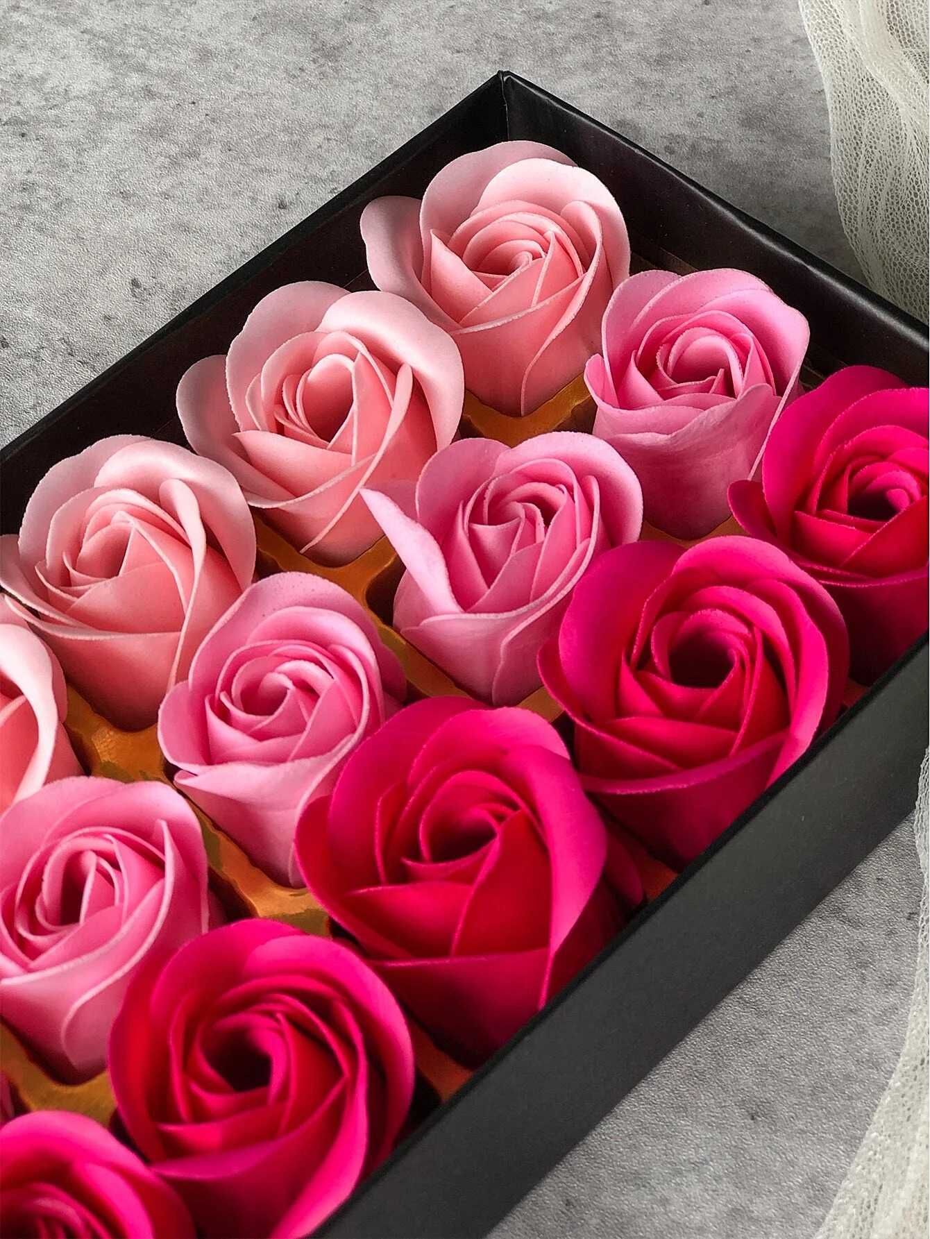 Mydełka Kwiaty Prezent Box Pudełko Z Kwiatami Róże Zapach Walentynki