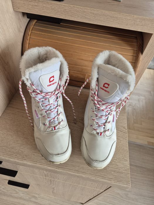 Piękne śniegowce buty zimowe damskie nieprzemakalne włoskie 38