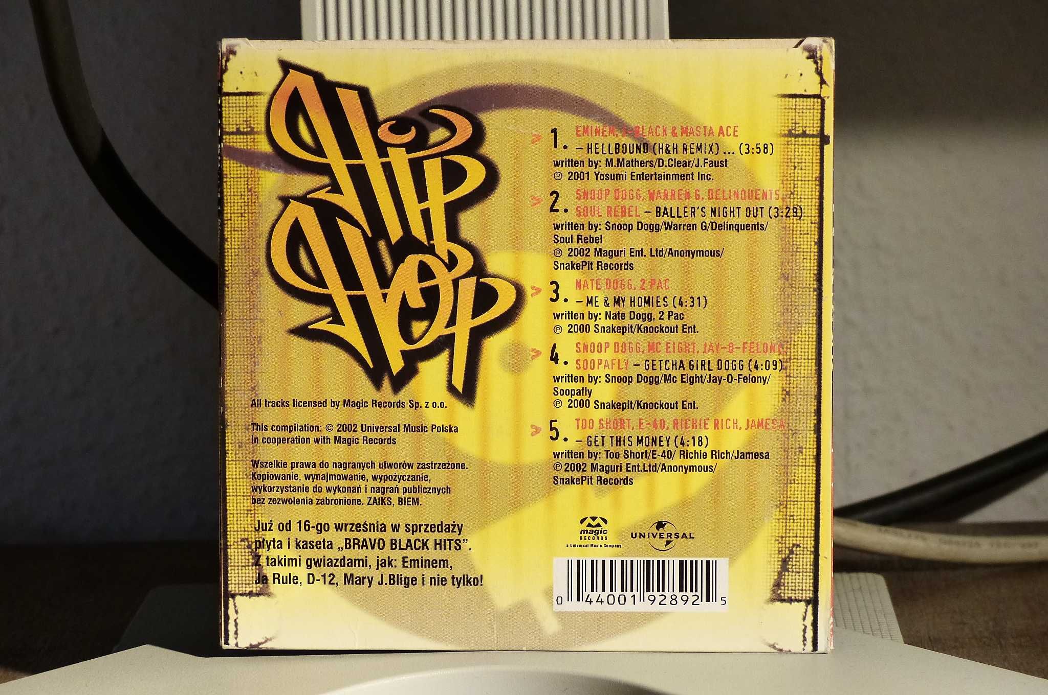Hip Hop CD Snoop Dog Eminem 2 pac / stan DB