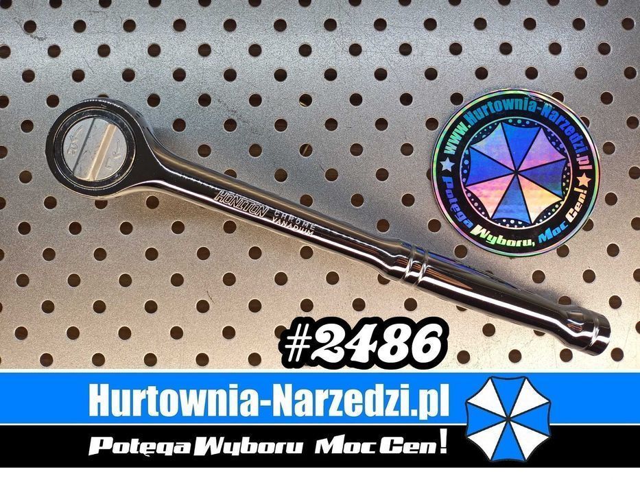 Grzechotka 1/2' 45T Stalowa rękojeść Cr-V  grzechotka stalowa HONITON