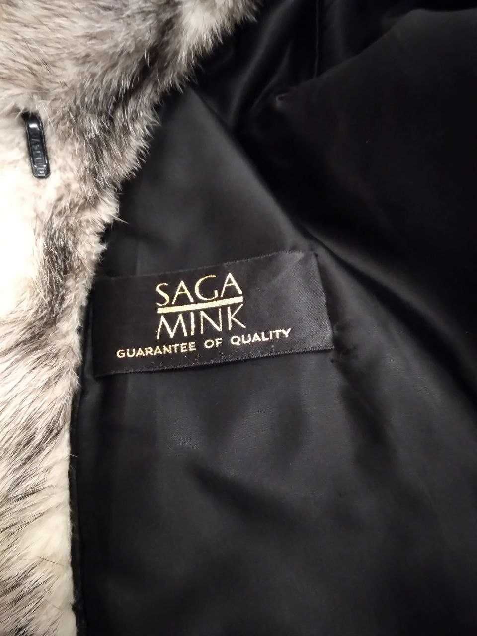 Норкова шуба SAGA MINK 50р.