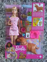 NOWA Lalka Mattel Barbie Narodziny piesków HCK75