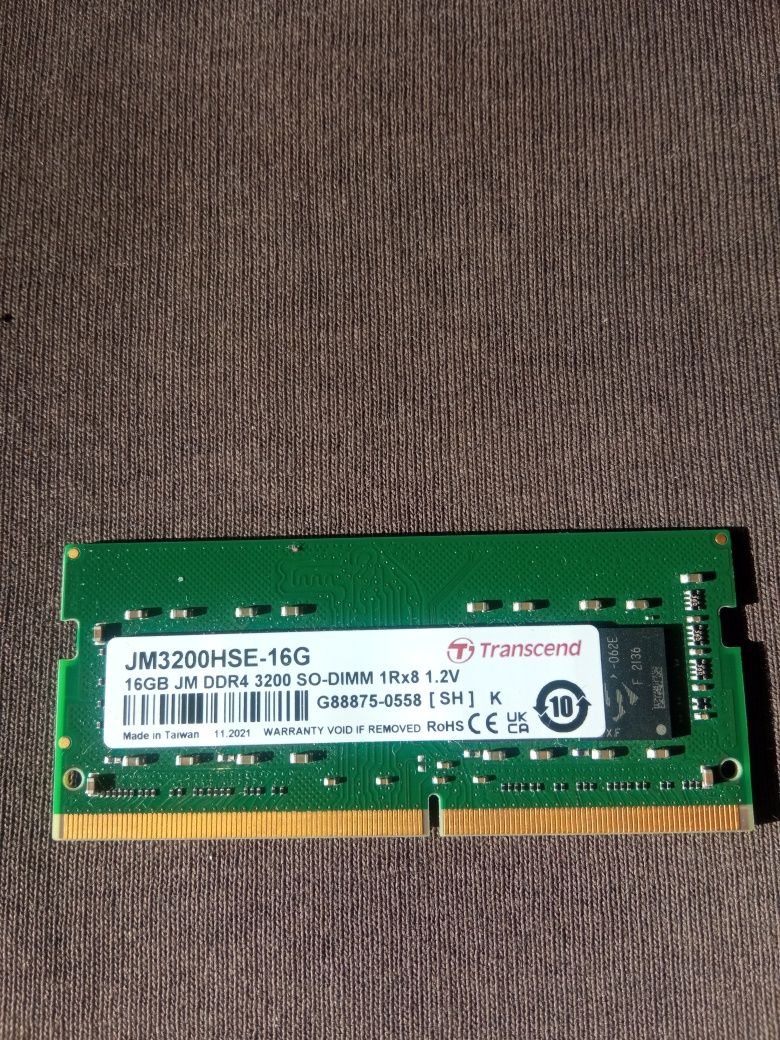Оперативна пам'ять ноутбука 16Gb DDR4