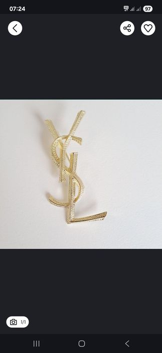 Broszka 7cm literki mod