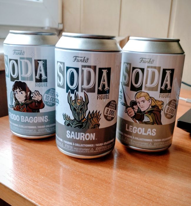 Funko soda nie POP, SAURON, Legolas ,Frodo, LORD OF THE RINGS
