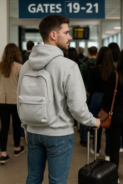 Bluza z wbudowaną kieszenią typu plecak